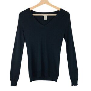 Gap Black Italian Merino Wool Lightweight Sweater Top  Size X-Small